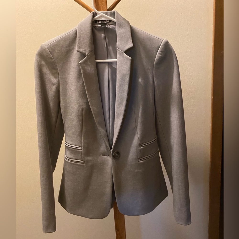 Gray Suit Jacket and ankle pants xs from Express